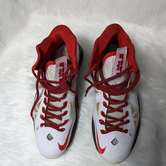 Nike LeBron x + Men\'s white Red Black Size 9 main image 12